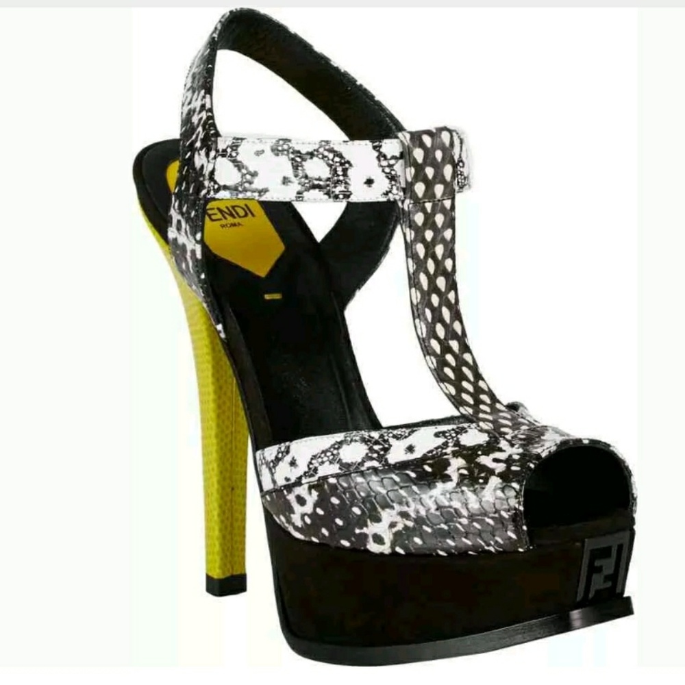 Fendi Fendista Platform High Heels Sandals